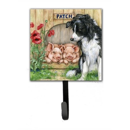 Carolines Treasures Patch the Border Collie and Piglet Friends Leash or Key Holder CDCO0362SH4