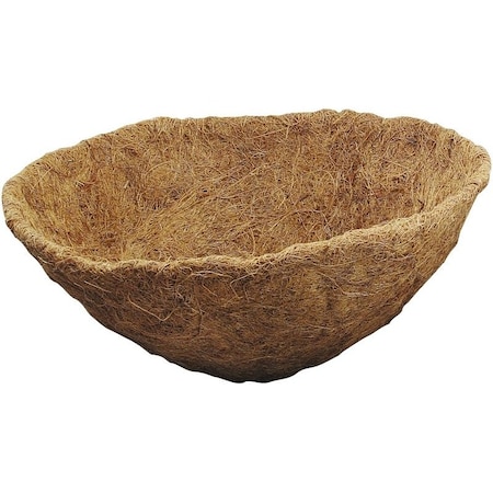 Landscapers Select Planter Liner, 15 in Dia, 7 in H, Round, Natural Coconut, Brown T51451B-3L