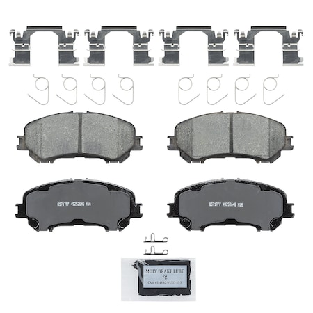 Wagner Brake QuickStop Front Disc Brake Pad Set Ceramic, ZD1737