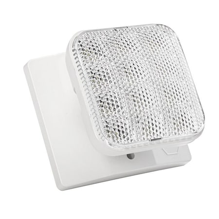 Keystone Emergency Light | Thermo Plastic | Remote Single Head | Style 1 | White Color | 6500K Single Head | KT-EM-RS1-WHWL-SL