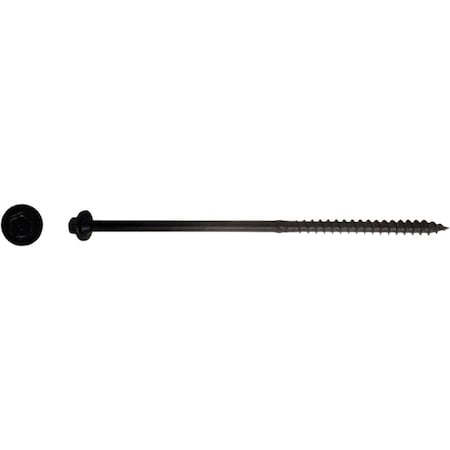 Big Timber No, 17 x 7'' Hex Head Black Structure Screw, 25 Ct. BL177-25