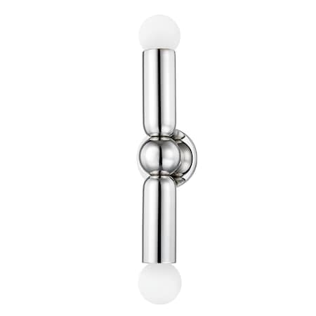 Mitzi Lolly 2 Light Wall Sconce 11.5 In. Polished Nickel H720102-PN
