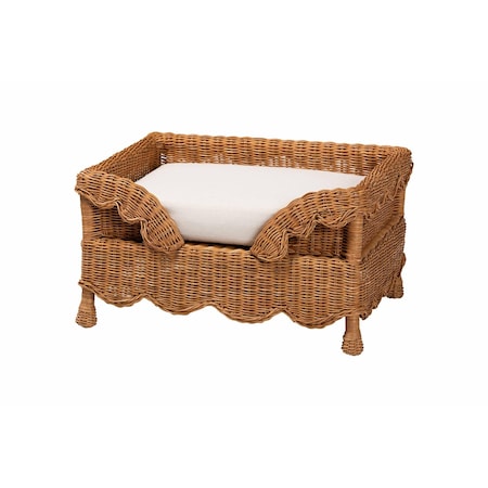 Bali & Pari Papina Natural Rattan Pet Bed, 25.60" 269-14643-ZORO
