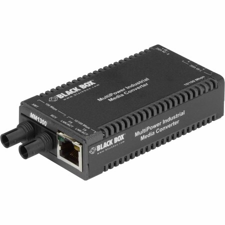 Black Box Black Box Networking Adapter, 10/100Base-TX to 100Base-FX, 2km, Multimode, ST LIC022A-R4
