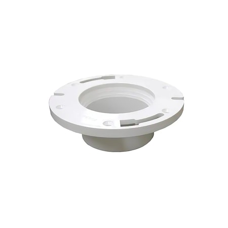 Thrifco Plumbing 4" x 3" PVC DWV Closet Flange, Reducing (Spigot) 6753634