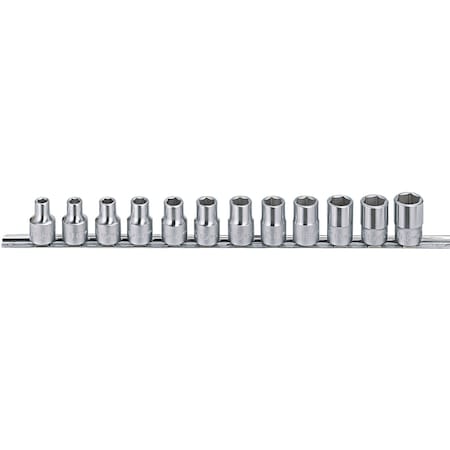 Genius Tools 12PC 1/2in Dr. SAE Hand Socket Set GS-412S