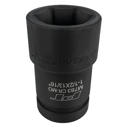 Performance Tool 1 in. Dr. Budd Socket, Sq Budd Socket, Chrome Moly, Laser Etching M783