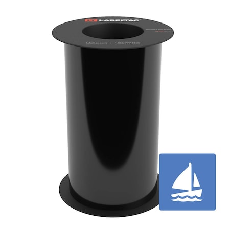 Labeltac Marine Supply 9in x 75ft LT9, Black LT903MN-C