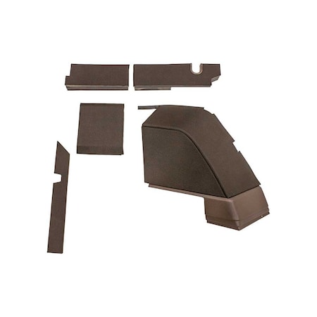 K&M Mfg Qwik Fit Lower Cab Kit for John Deere 7000-7010 Series Tractors Brown/Tan Vinyl 4280
