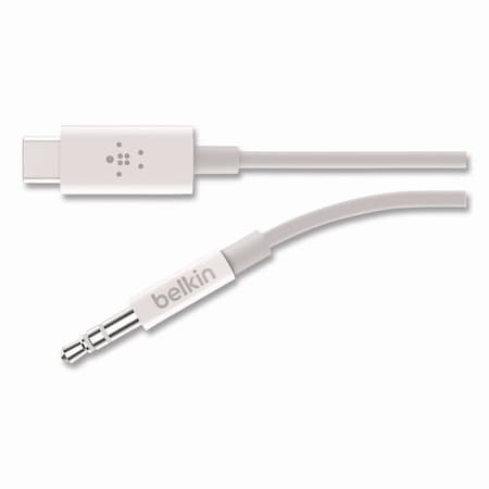 Belkin RockStar 3.5mm Audio Cable with USB-C Connector, 3 ft, Black F7U079BT03-BLK