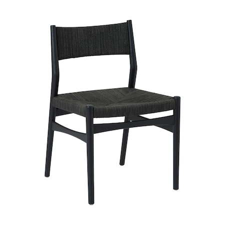 Homeroots Five Piece Oak Round Dining Set with Four Chairs 571726