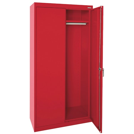 Sandusky Lee Medium Duty Welded Steel Wardrobe Cabinet, 36x24x72, Red CAW1362472-01