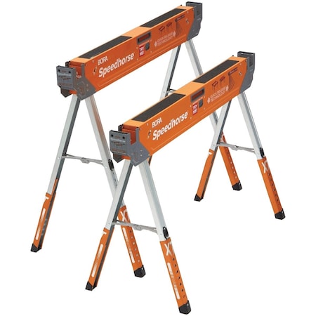 Bora Portamate Speedhorse XT Adjustable Steel Sawhorse 1500 Lb. Capacity PM-4550