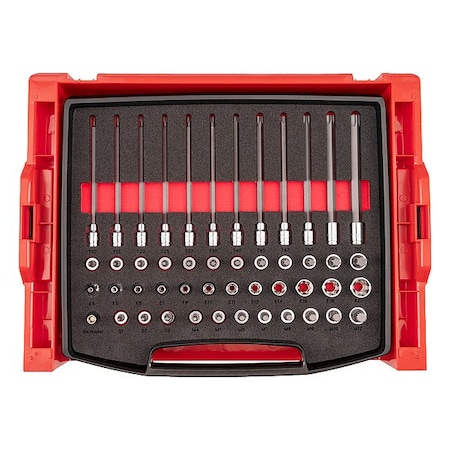 Tekton Socket Set, Steel, 17 1/2 in L SHB91707