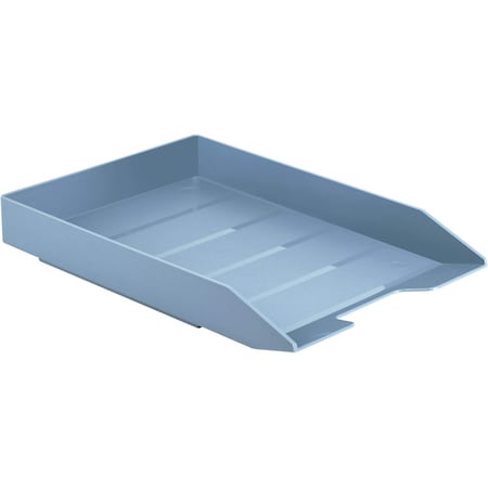 Acrimet Stackable Letter Tray Front Load Letter Size Document Organizer Plastic Solid Blue 1 Unit 211.AO