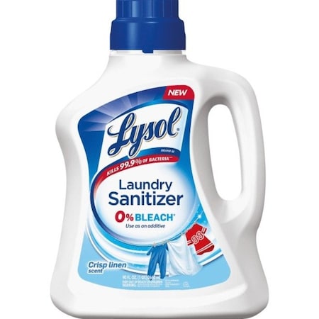 Lysol Laundry Sanitizer, 90 fl oz (2.8 quart) Liquid, Crisp Linen, Blue RAC95872