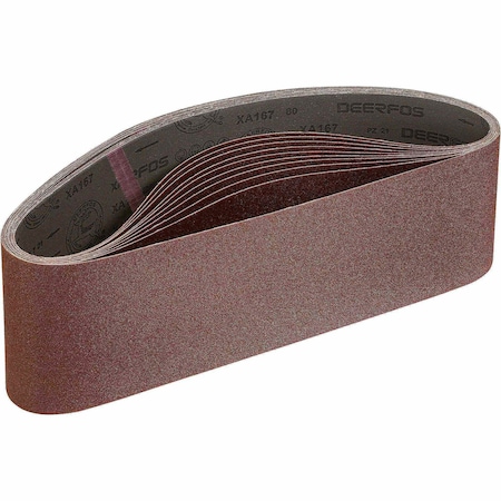 Grizzly 6" x 48" A/O Sanding Belt 80 Grit, 10PK H3516