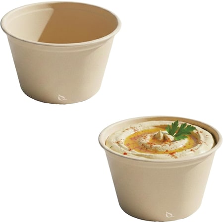 Ecoquality 2oz Compostable Portion Cup No Lids - Condiments Single Serve Souffle Cups, 3000PK EQ2OZCPC-3000