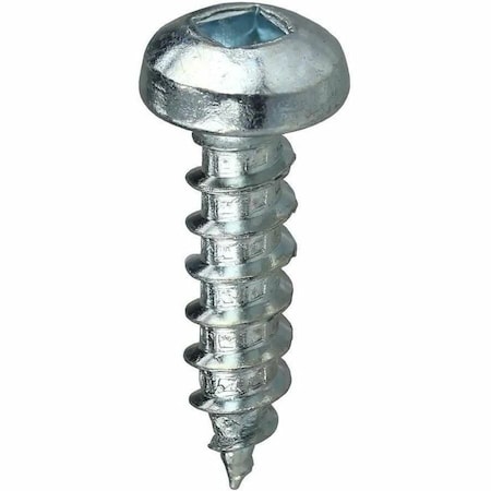 Dottie Sheet Metal Screw, #10 x 1-1/4 in, Zinc Plated Steel Pan Head Square Drive, 100 PK DDSMS10114