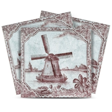 Homeroots 7" x 7" Gray Vinyl Arabesque Peel And Stick Removable Tiles 628689