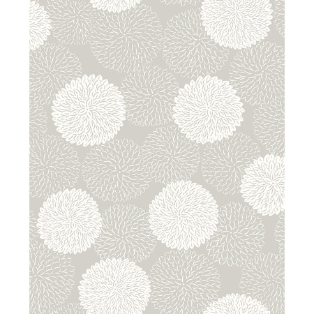 A-Street Prints Blithe Taupe Floral Wallpaper 2764-24328