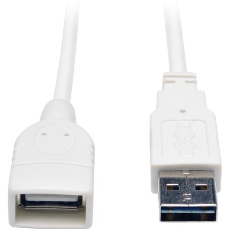 Tripp Lite 10FT UNIV HI-SPEED USB 2.0 EXTEN CBL WHT UR024-010-WH