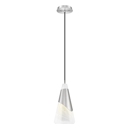 Z-Lite Aimie 1-Light Pendant, 7 in W, Brushed Nickel 828P7-BN