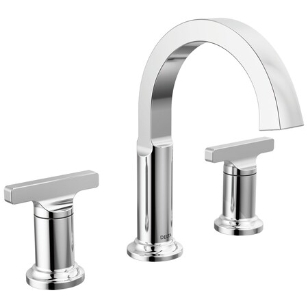 Delta Tetra Two Handle Widespread Bathroom Faucet In Lumicoat Chrome 355887-PR-DST