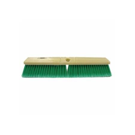 Weiler Perma-Sweep Floor Brush 18 in Foam Block, 3 in Trim, Maroon Polypropylene 804-42167
