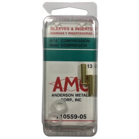 Anderson Metals Compression Slve/Insert 5/16In 710559-05