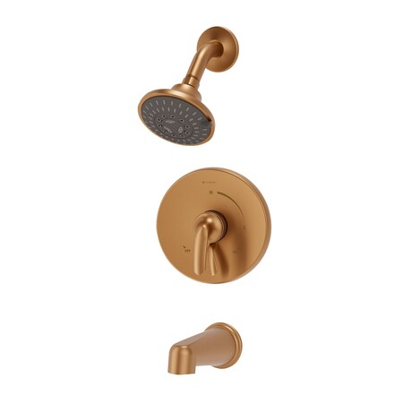 Symmons Single Handle Wall Mount Tub and Shower Trim Kit with Diverter Lever - Valve Not Included S5502BBZ15TRM