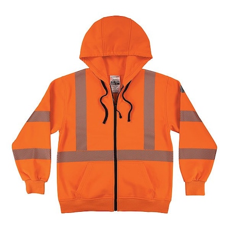 Ergodyne Hi-Vis Sweatshirt, S, Orange 22902