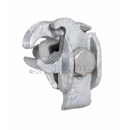 Topaz Edge Type Conduit Support, Malleable Iron, Galvanized Steel, 1-1/4" 1574HDG