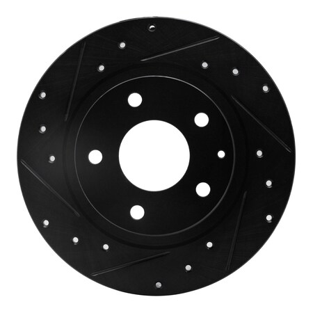 Dynamic Friction Co DFC Brake Rotor - Drilled and Slotted - Black 633-80051L