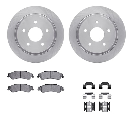 Dynamic Friction Co DFC Brake Rotor- Heavy Duty Brake Pad includes Hardware 6412-48061