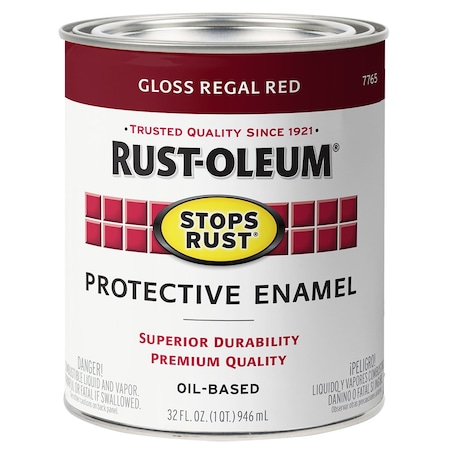 Stops Rust Qt Brands Regal Red Protective Enamel, Gloss 7765502
