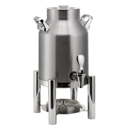 Service Ideas Thermo-Urn Dairy Dispenser 1.5-Gallon Vacuum Insulated Dispenser with Stand in Brushed Stainless DD15BSSTD