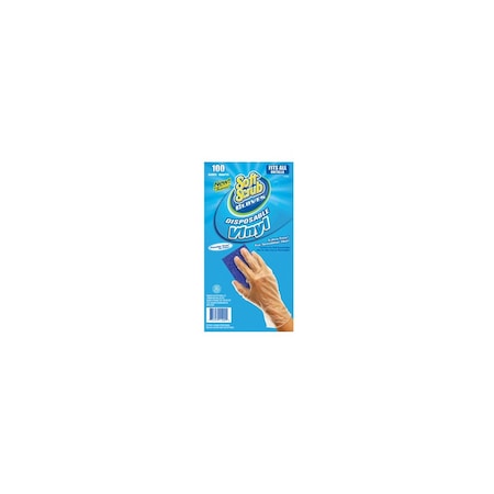 Soft Scrub Disposable Vinyl Gloves, Latex & Powder Free, One Size, 100-Ct. 11200-16