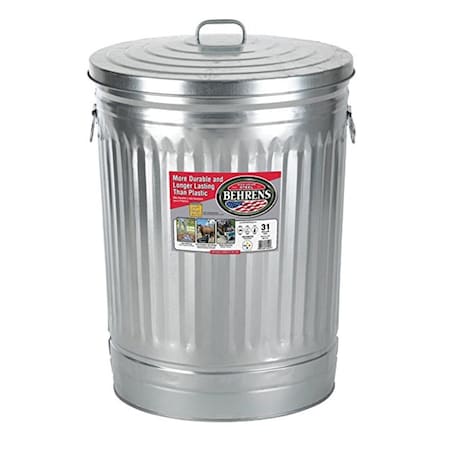 Magnolia Brush Magnolia Brush  30 gal Trash Can with Lid 455-30-GALLON