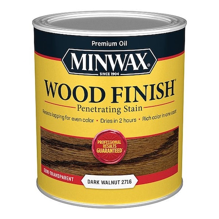 Minwax Wood Stain, 1 qt, Dark Walnut 70012444