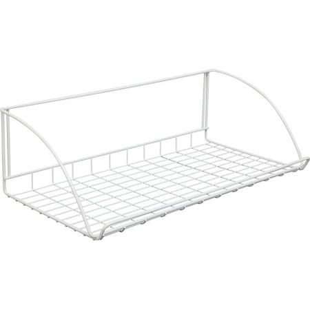 Closetmaid Laundry Shelf, 12 in L, 24 in W, Steel, White 8279