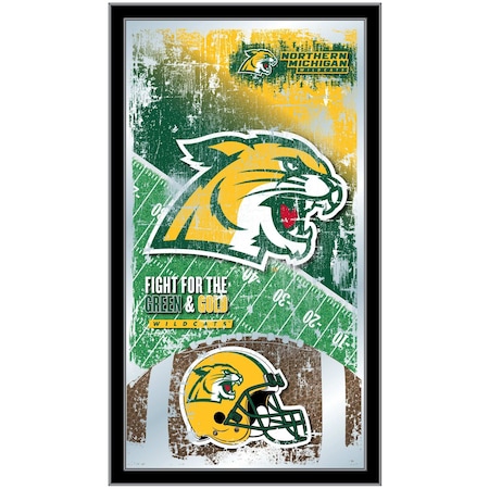 Holland Bar Stool Co Northern Michigan 15" x 26" Football Mirror MFtblNorMic