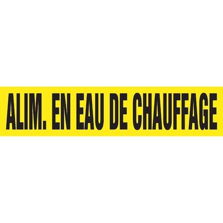 Accuform FRENCH PIPE MARKER ALIM EN EAU DE CRPK393SSH