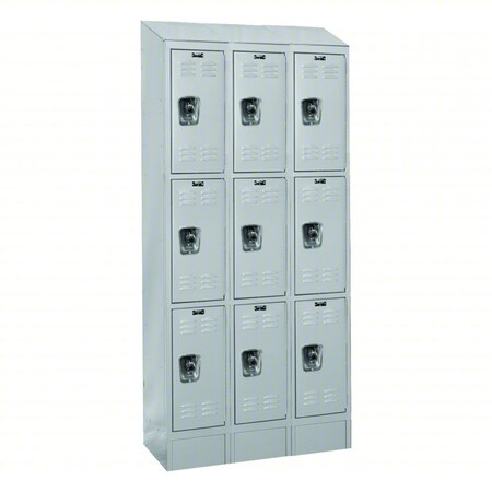 Hallowell Locker, 12 in W, 18 in D, 78 in H URB3288-3ASB-PL