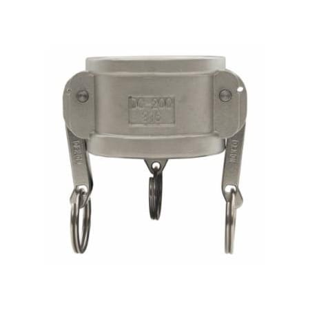 Dixon Valve Global Type DC Dust Caps, 4 in, 316 Stainless Steel 238-G400-DC-SS