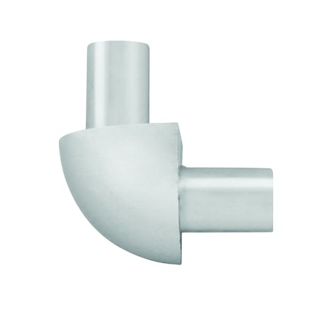 M-D Building Products 3/8 in. Bright Clear Aluminum Bullnose Outside Corner 32025