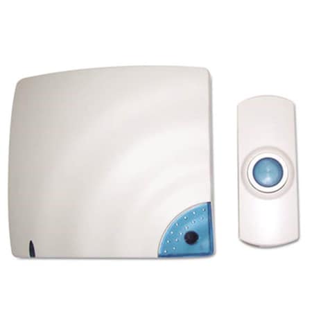 Tatco Wireless Doorbell Battery Operated 1.38w x .75d x 3.5h Bone 57910