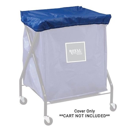 Royal Basket Trucks Vinyl Cover, 3" H, 34" L, Blue G06-BBX-XCN