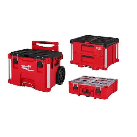 Milwaukee Tool Rolling Toolbox +2Drawer +Deep Organizer 48-22-8427, 48-22-8442, 48-22-8432