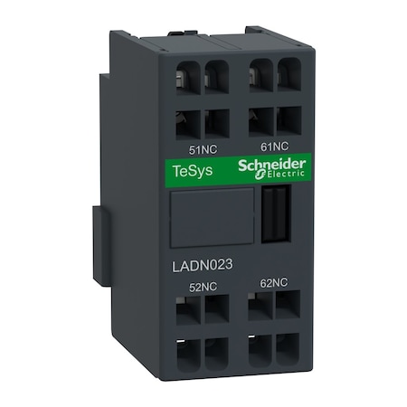 Schneider Electric Auxiliary Contact Block, Front, 690V AC LADN023
